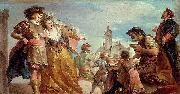 Giuseppe Cades The Meeting of Gautier, Count of Antwerp, and his Daughter, Violante oil painting